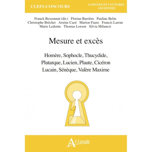 Ouvrage “Atlande” sur “Mesure et excès” (programme de langues anciennes Khâgnes A/L&nbsp;2025)
